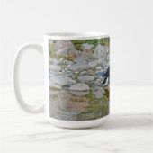 プールに映る黒い若鳥 コーヒーマグカップ (左)