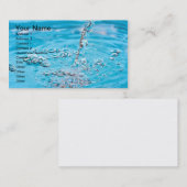 プールに流れることに水をまいて下さい 名刺 (正面/裏面)