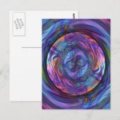 プールに浮か考えぶ ポストカード (正面/裏面)