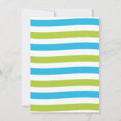 プールのウォータースライド誕生日パーティー 招待状 (裏面)