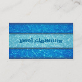 プールのクリーニングの名刺 名刺