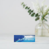 プールのサービス業カード スキニー名刺 (スタンド正面)