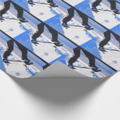 プールのスケートで滑るのスケートボード ラッピングペーパー (角)