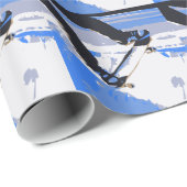 プールのスケートで滑るのスケートボード ラッピングペーパー (ロールコーナー)