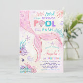 プールのスプラッシュそれは人魚の誕生日パーティーだ 招待状 (スタンド正面)
