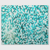 プールのタイル ラッピングペーパー (フラット)