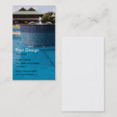 プールのデザインの名刺 名刺 (正面/裏面)