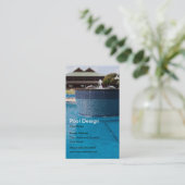 プールのデザインの名刺 名刺 (スタンド正面)