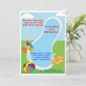 プールのパーティの招待状 招待状 (スタンド正面)