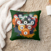 プールのビリヤードボールの枕 クッション (ブランケット)