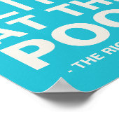 プールのプリントで人生はパーソナライズされた良い ポスター (角)