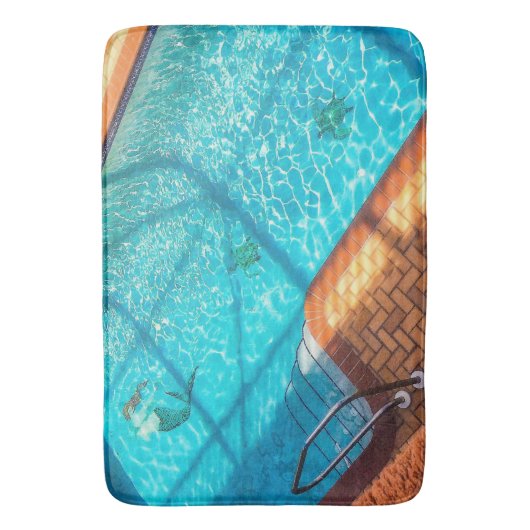 プールの人魚 バスマット (正面縦)