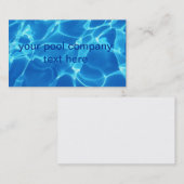 プールの会社の名刺 名刺 (正面/裏面)