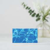 プールの会社の名刺 名刺 (スタンド正面)