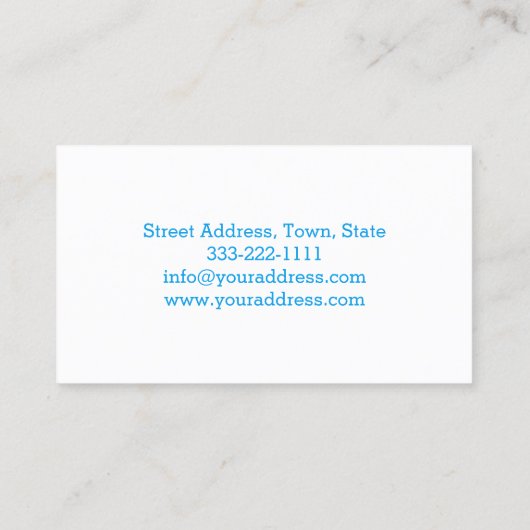 プールの保守サービスのクリーニングの名刺 名刺 (裏面)