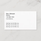 プールの再スクリーニングと修復サービス 名刺 (裏面)