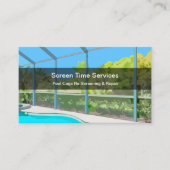 プールの再スクリーニングと修復サービス 名刺 (正面)