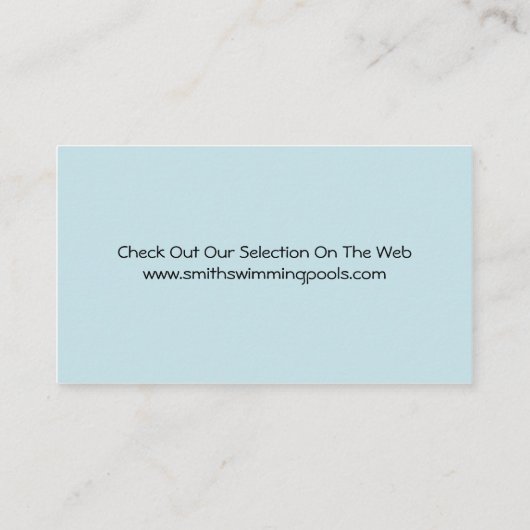 プールの名刺 名刺 (裏面)