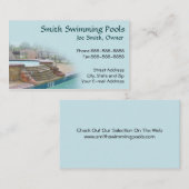 プールの名刺 名刺 (正面/裏面)