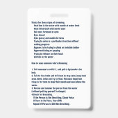 プールの安全モニター バッジ (裏面)