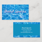プールの心配およびサービス業カード 名刺 (正面/裏面)