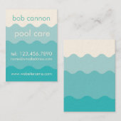 プールの心配の維持の名刺 名刺 (正面/裏面)