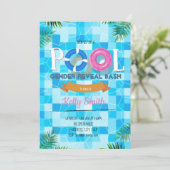 プールの性別の表示パーティー 招待状 (スタンド正面)