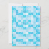 プールの性別の表示パーティー 招待状 (裏面)