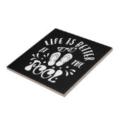 プールの方が人生が良い。デザインフォープール恋人たち タイル (側面)