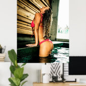 プールの楽しみ ポスター (ホームオフィス)