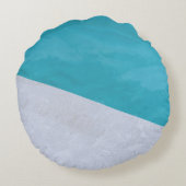 プールの横の空の灰色の床 ラウンドクッション (裏面)