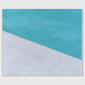 プールの横の空の灰色の床 ラッピングペーパー (フラット)