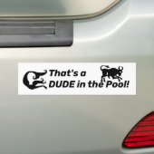 プールの男だ！女ストップ性の消去 バンパーステッカー (車上)