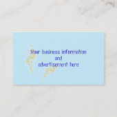 プールの男の子の水泳のテンプレート 名刺 (裏面)