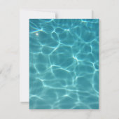 プールの結婚式- 飛び込んでみよう 招待状 (裏面)