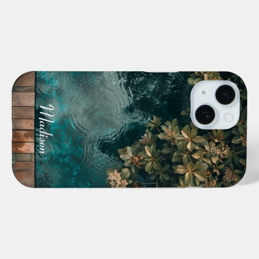 プールの美しい平和な角 Case-Mate iPhoneケース (裏面 (横))