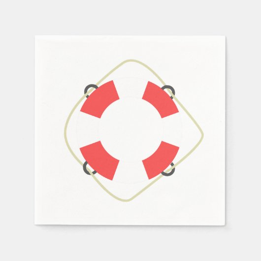 プールの誕生日パーティーの紙ナプキン スタンダードカクテルナプキン (正面)