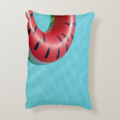 プールの赤と緑の救命ブイ アクセントクッション (裏面(縦))