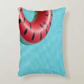 プールの赤と緑の救命ブイ アクセントクッション (正面(垂直))