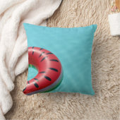 プールの赤と緑の救命ブイ クッション (ブランケット)