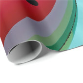 プールの赤と緑の救命ブイ ラッピングペーパー (ロールコーナー)