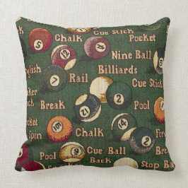 プールの鮫のビリヤードボールの背景の装飾用クッション クッション
