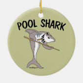 プールの鮫 セラミックオーナメント (裏面)