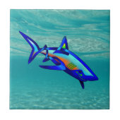 プールの鮫 タイル (正面)