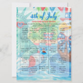 プールはっきりしたパーティーイーグル7月ビンゴゲーム4日 シーズンカード (正面)