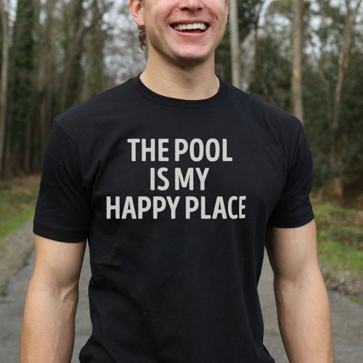 プールは私の幸せな場所 スイミング Tシャツ