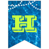 プールは緑のすべての行事のカスタムの旗をつけます バンティングフラッグ (第2の旗)