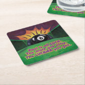 プールは運 スクエアペーパーコースター (アングル)