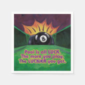 プールは運 スタンダードカクテルナプキン (正面)