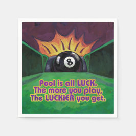 プールは運 スタンダードカクテルナプキン